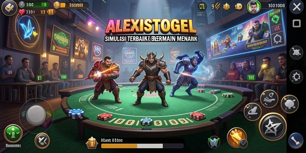 Tampilan gameplay ALEXISTOGEL menunjukkan interaksi menarik dalam simulasi.