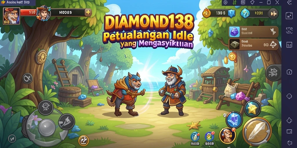 Tampilan gameplay Idle yang menarik dalam DIAMOND138.