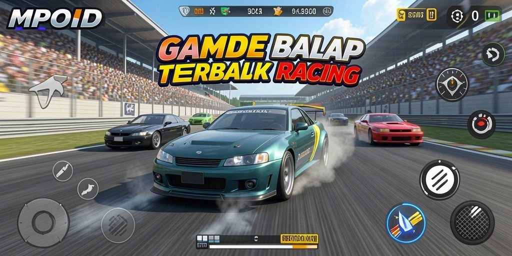 Tampilan seru balapan dalam game MPOID yang penuh aksi.
