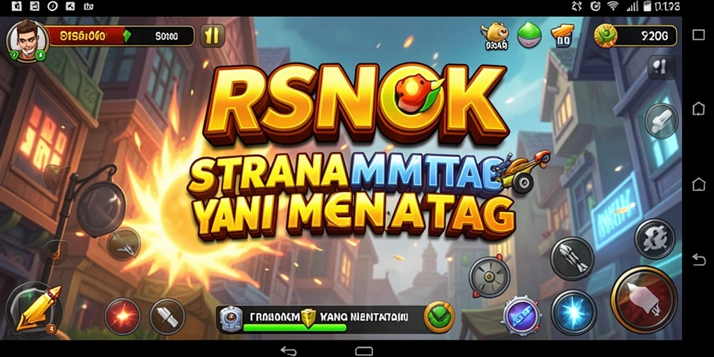 Tampilan gameplay yang menegangkan dalam permainan strategi RSNOK.